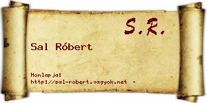 Sal Róbert névjegykártya